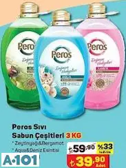 PEROS SIVI SABUN ÇEŞİTLERİ 3KG PEROS SIVI SABUN ÇEŞİTLERİ 3KG